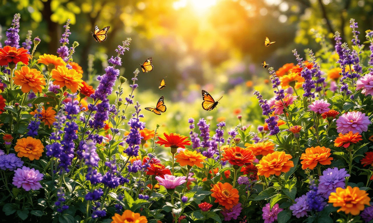Zonminnende planten die bloeien tijdens de heetste dagen