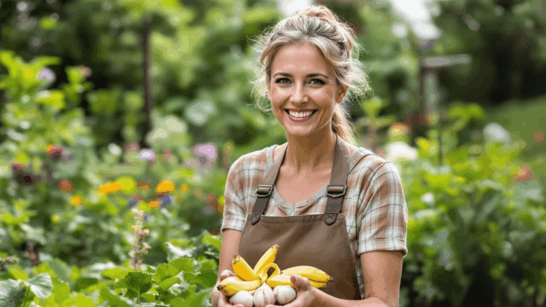 Zo maak je zelf een plantenversterker met bananenschillen of knoflook