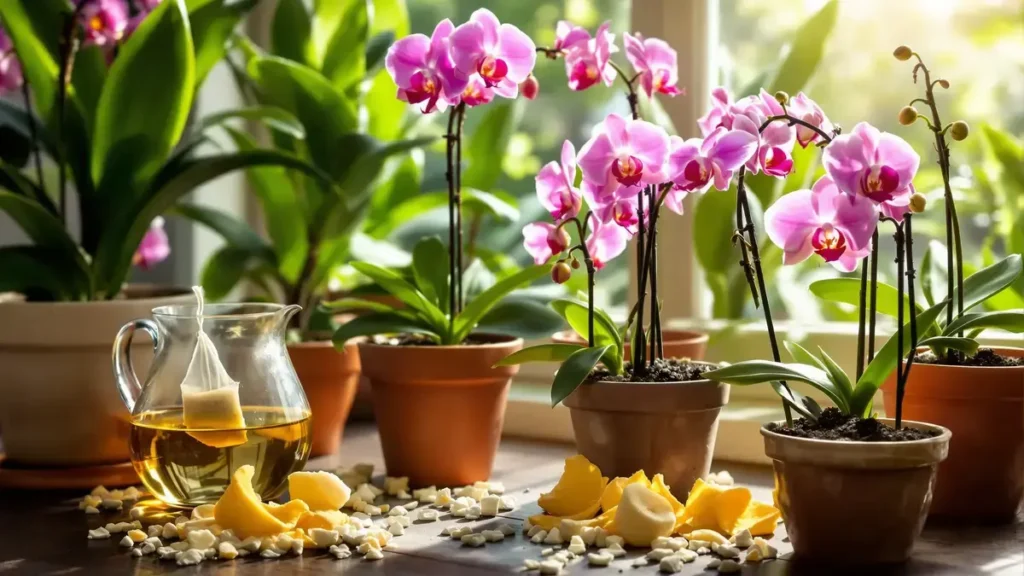Voor bloeiende orchideeën, geef ze elke maand water met dit natuurlijke keukeningrediënt dat wonderen verricht