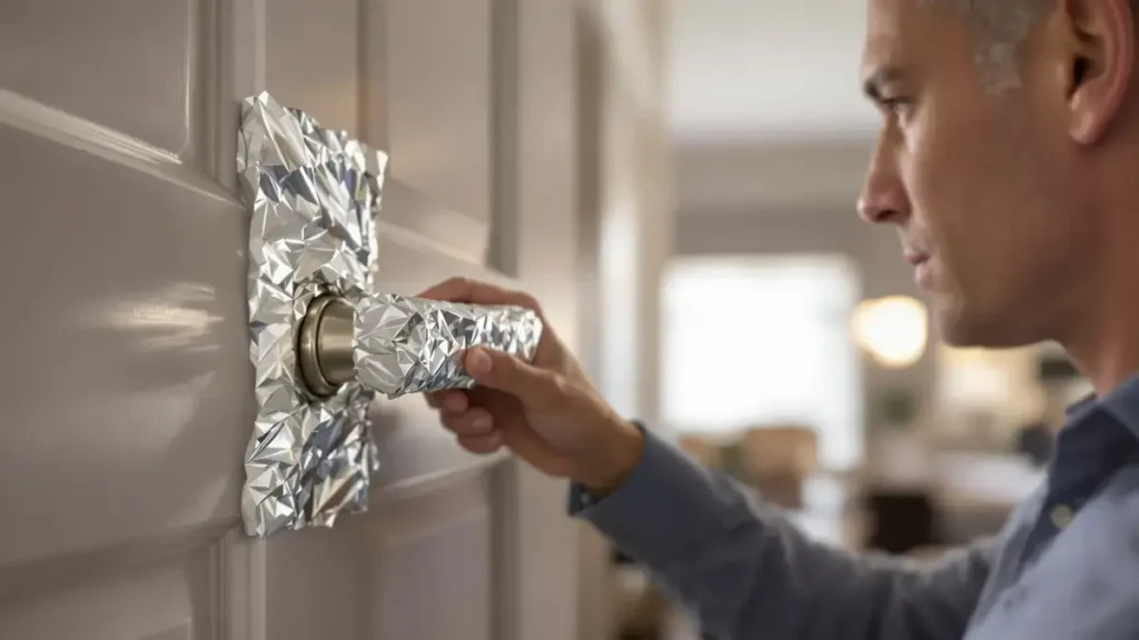 Ontdek hoe je je deurknoppen kunt beveiligen tegen inbraken met een handige aluminiumfolie-truc