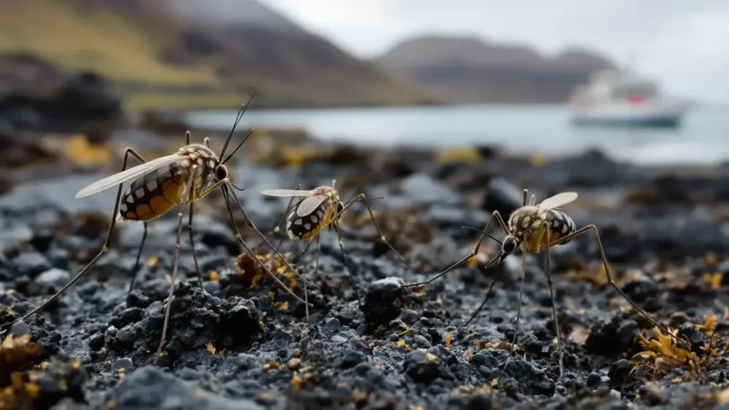 IJsland schrijft geschiedenis met onverwachte ontdekking van muggen, een primeur die vragen oproept