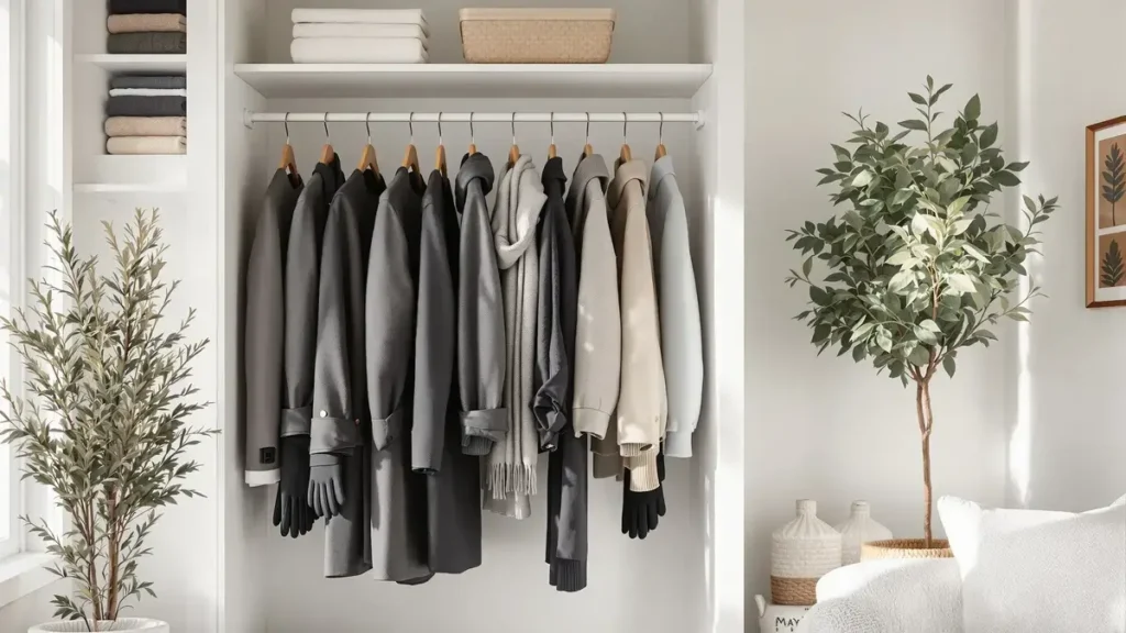 Jassen in de kast opbergen in de winter is nog nooit zo eenvoudig geweest dankzij deze techniek uit Japan