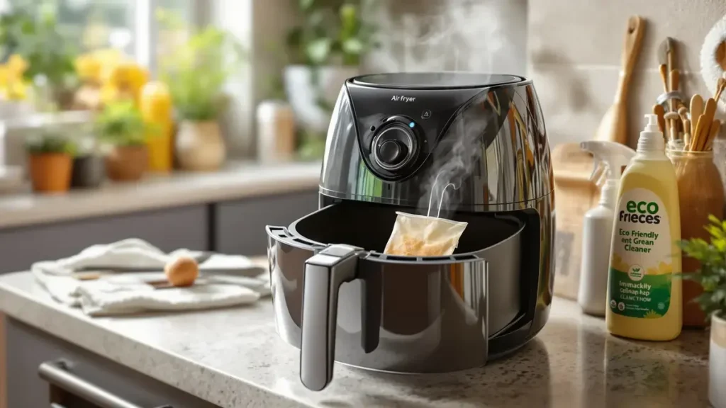 Deze onbekende truc met een theezakje zal je airfryer schoonmaak revolutioneren